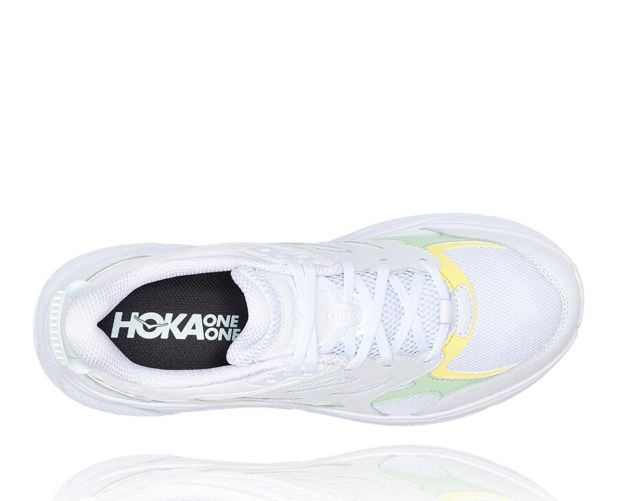 Hoka One One Mens Running Shoes - Clifton L - White - RAVD46908